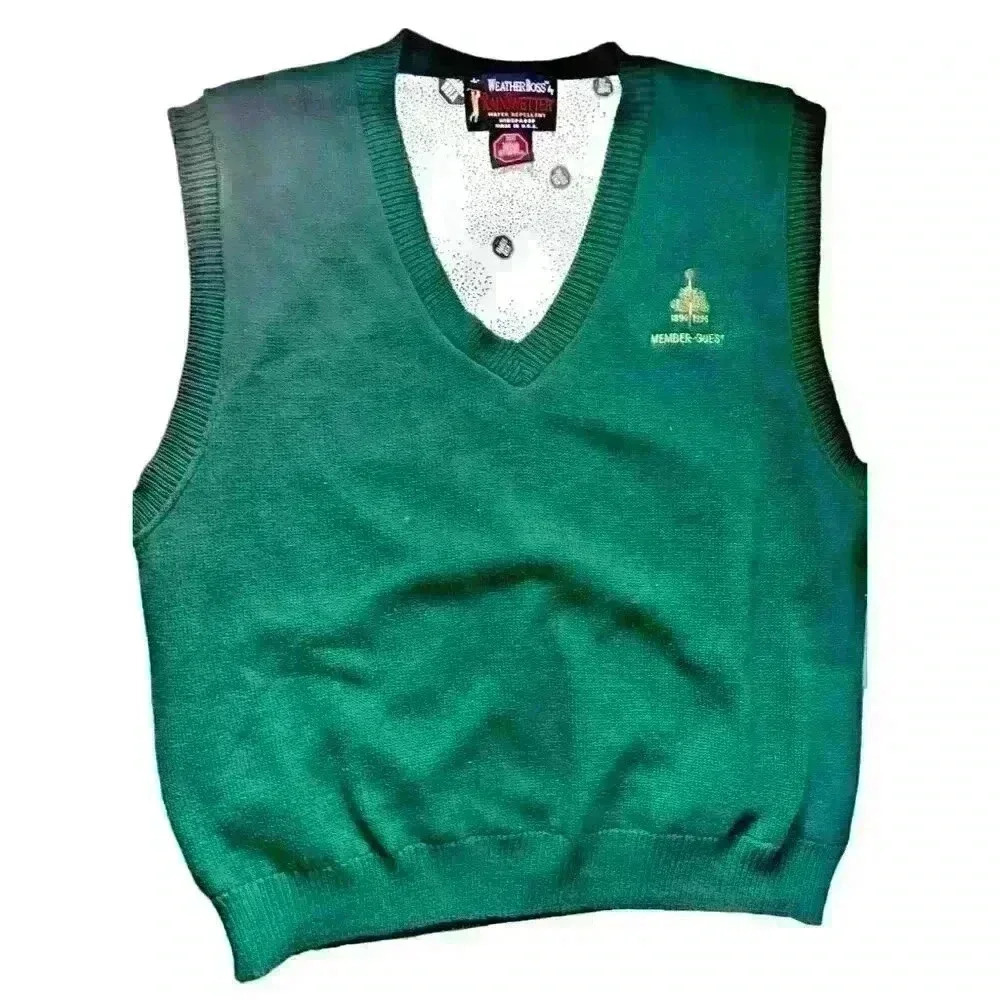 VTG WeatherBoss Rainswetter Sz L water Golf Vest Rain Repellent‎ Windproof